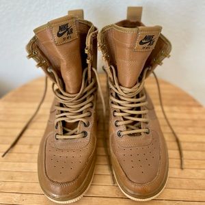 Nike Women’s SF AF 1 (Hazelnut Golden Beige)
